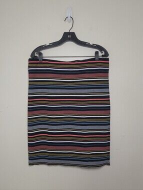 Women's Loft Multicolor Striped Skirt Sz Large